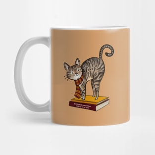 HP Red House Cat, Books and Quote Mug